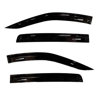 Suitable To Fit - Ranger Next Gen Everest (22-On) Black Windshields (4-Piece) Max Motorsport