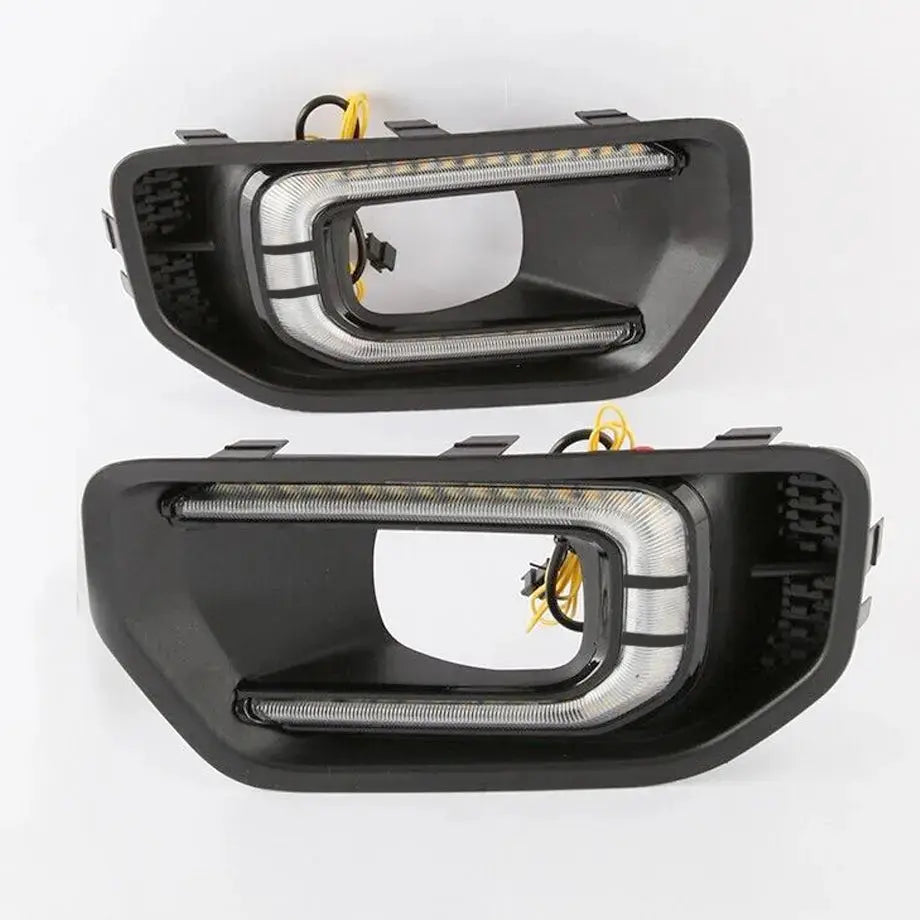 Suitable To Fit - Ranger Next Gen XL / XLT (22-On) Dual Function DRL LED Fog Light Surrounds (Copy) Max Motorsport