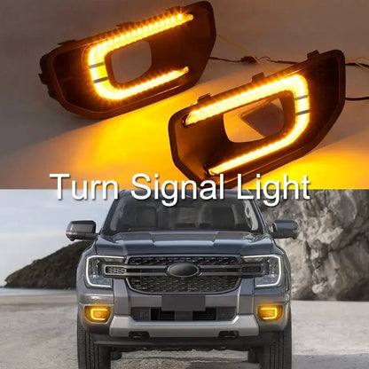 Suitable To Fit - Ranger Next Gen XL / XLT (22-On) Dual Function DRL LED Fog Light Surrounds (Copy) Max Motorsport