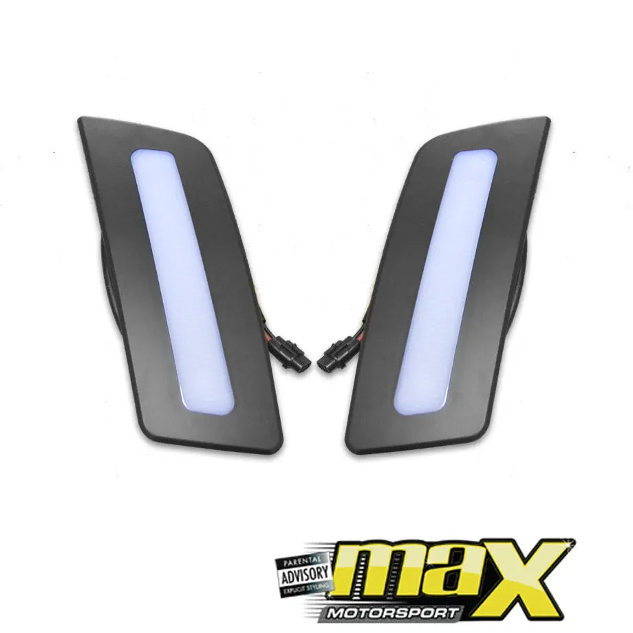 Suitable To Fit Ranger T6 (12-15) DRL LED Grille Inserts maxmotorsports