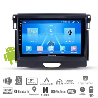 Suitable To Fit Ranger T7 XLT - 9 Inch Roadstar Android Entertainment & GPS System Roadstar