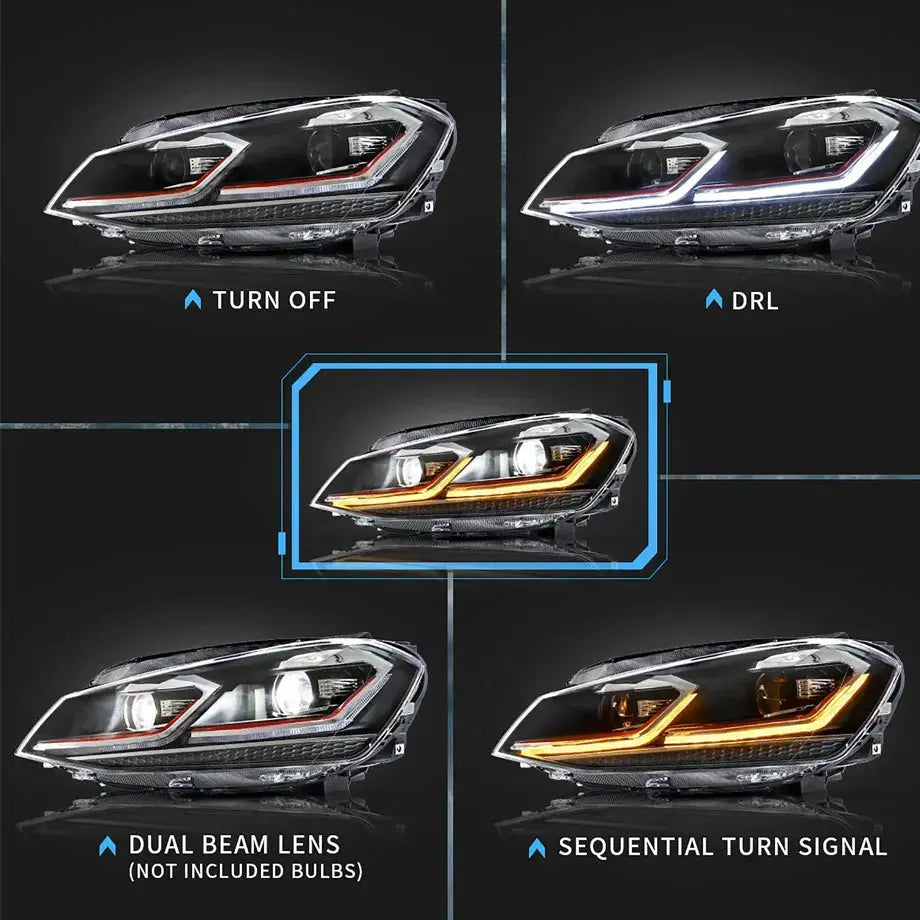 Suitable To Fit - VW Golf MK7 - BM G80 Style Upgrade Headlight Max Motorsport