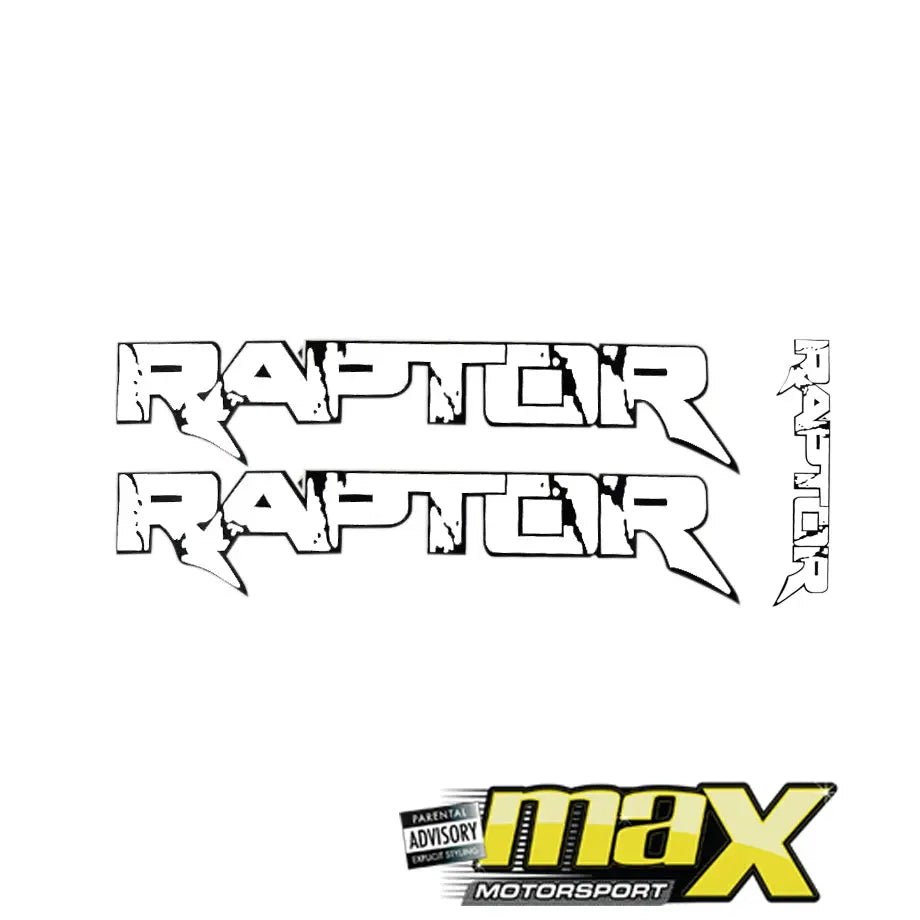 Suitable To Kit - Ranger Raptor Sticker Kit – Max Motorsport