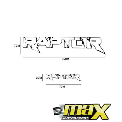 Suitable To Kit - Ranger Raptor Sticker Kit maxmotorsports