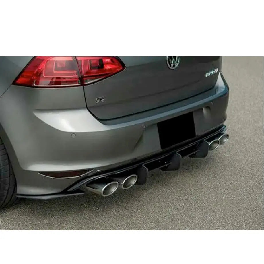 Suitable To fIT - VW Golf 7R Matte Black Maxton Style Diffuser maxmotorsports