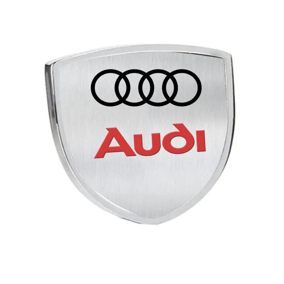 Suitable to Fit - Audi Emblem Shield Badge (Silver) Max Motorsport