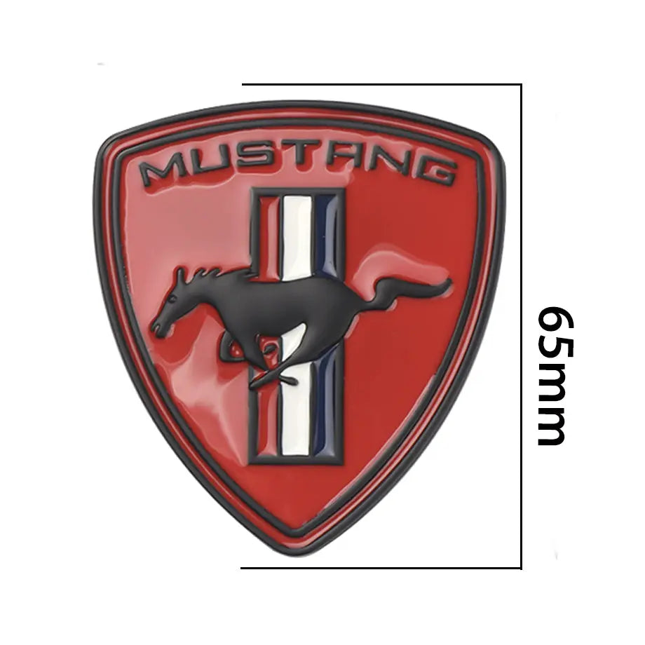 Suitable to Fit - Mustang Emblem Shield Badge (Red) Max Motorsport