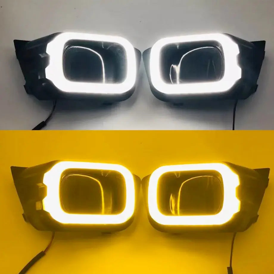 Suitable to Fit: Ranger T8 (2020-On) Dual Function DRL LED Fog Light Surrounds maxmotorsports