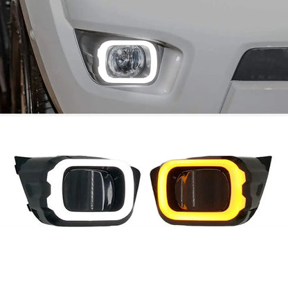 Suitable to Fit: Ranger T8 (2020-On) Dual Function DRL LED Fog Light Surrounds maxmotorsports