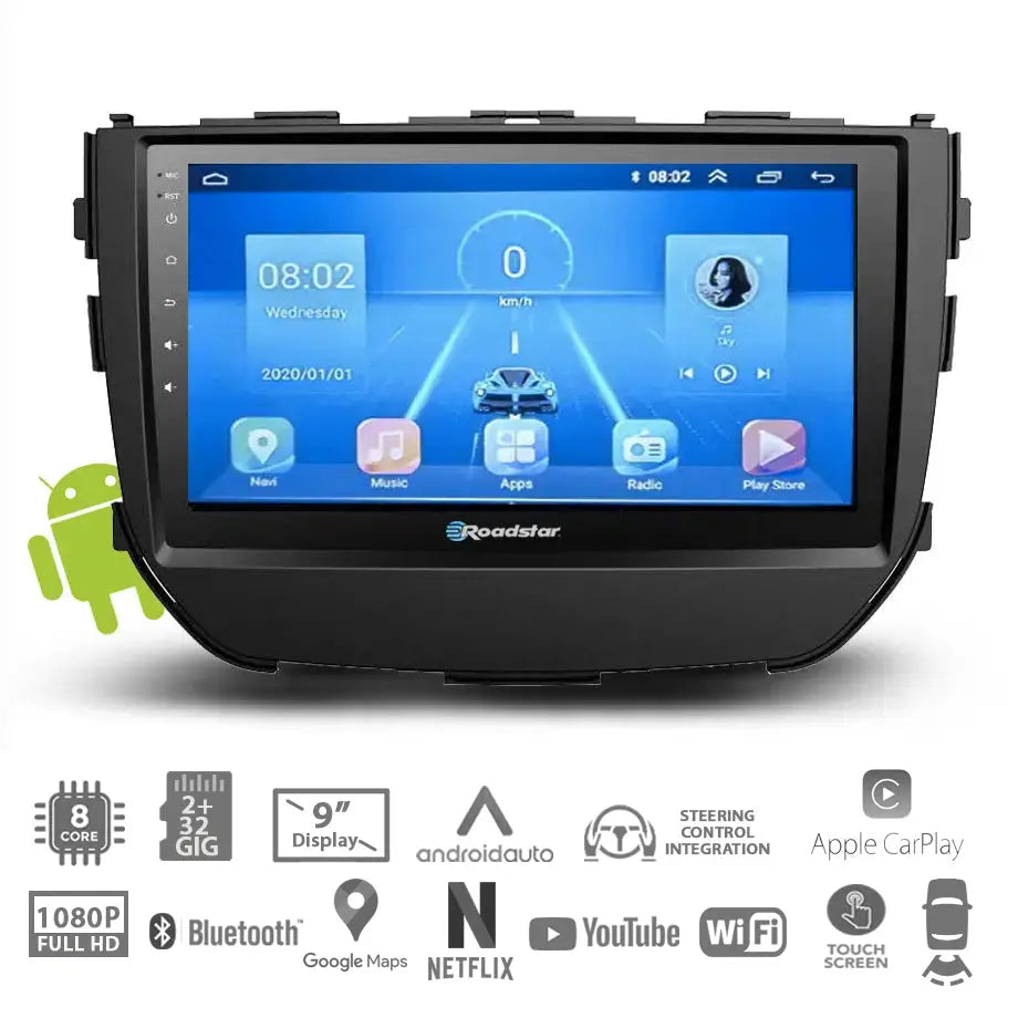 Suzuki Breeza (15-18) - 9 Inch Roadstar Android Entertainment & GPS System Roadstar