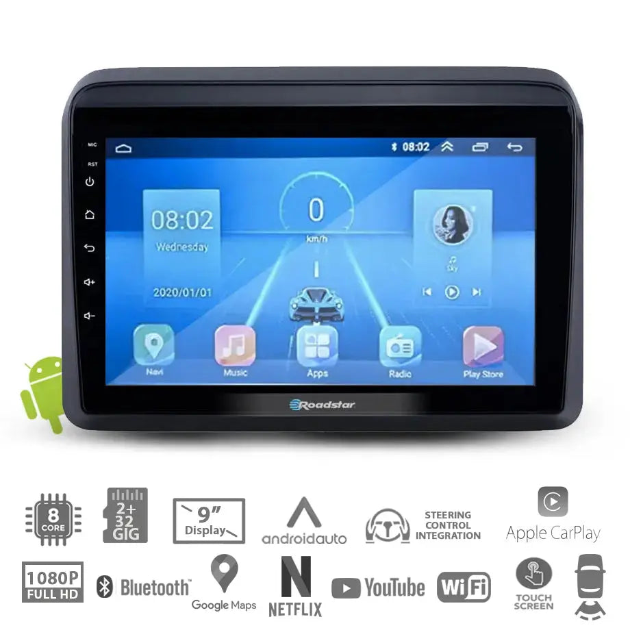 Suzuki Ertiga (2018-On) - 9 Inch Roadstar Android Entertainment & GPS System Roadstar