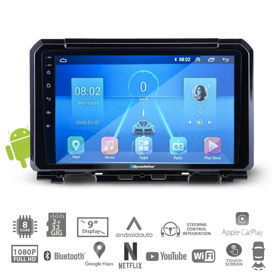Suzuki Jimny (19-On) - 9 Inch Roadstar Android Entertainment & GPS System Roadstar