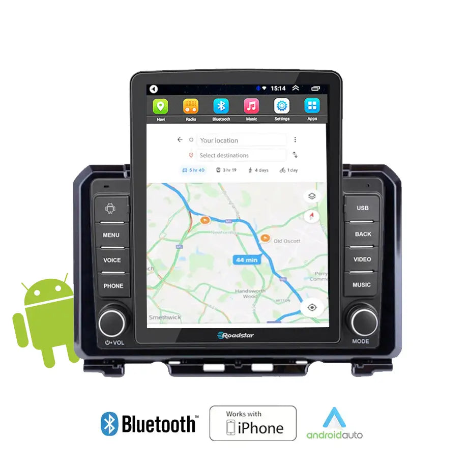 Suzuki Jimny (19-On) - Roadstar 10.1 Inch Tesla Style Android Entertainment & GPS System Max Motorsport