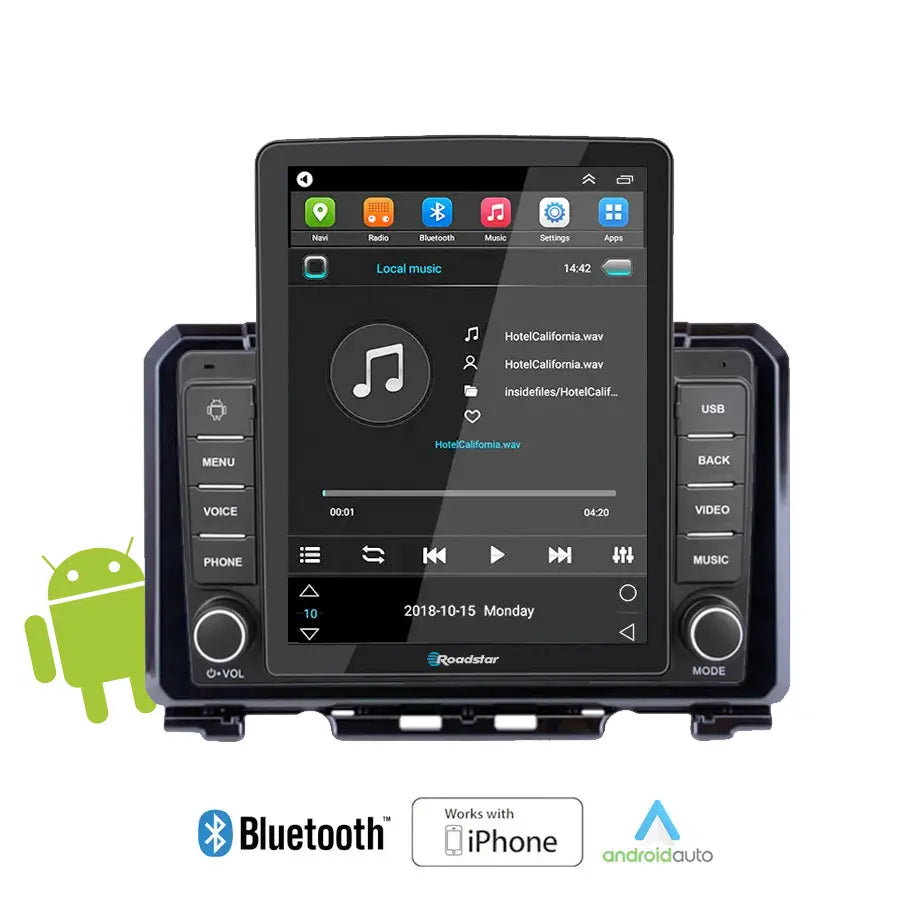 Suzuki Jimny (19-On) - Roadstar 10.1 Inch Tesla Style Android Entertainment & GPS System Max Motorsport