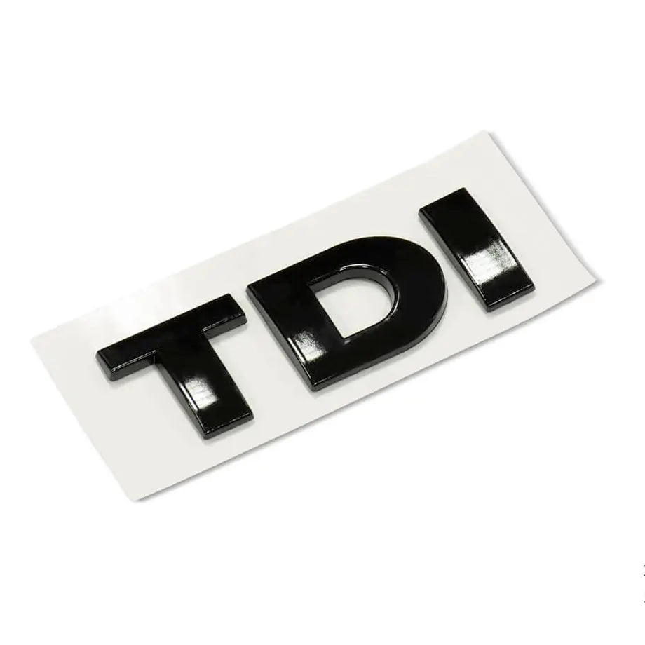 Suitable To Fit - TDI Black Lettering Badge – Max Motorsport