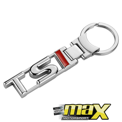 TSI Chrome Metal Key Ring maxmotorsports