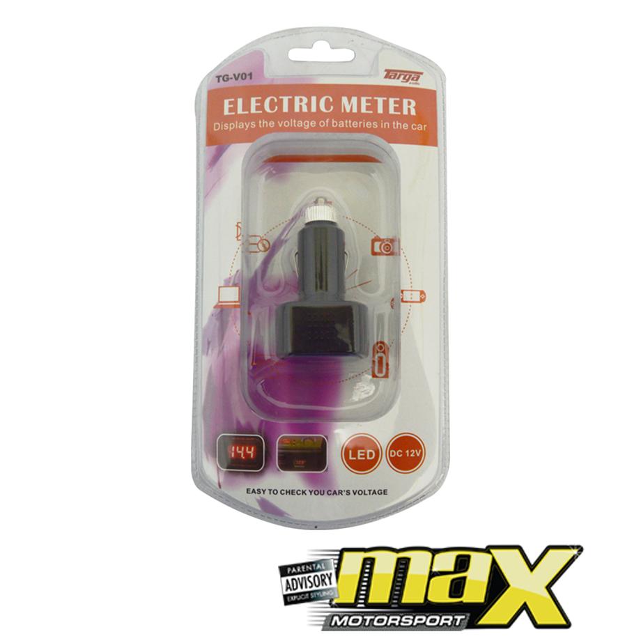 Targa Electric Battery Voltage Meter maxmotorsports