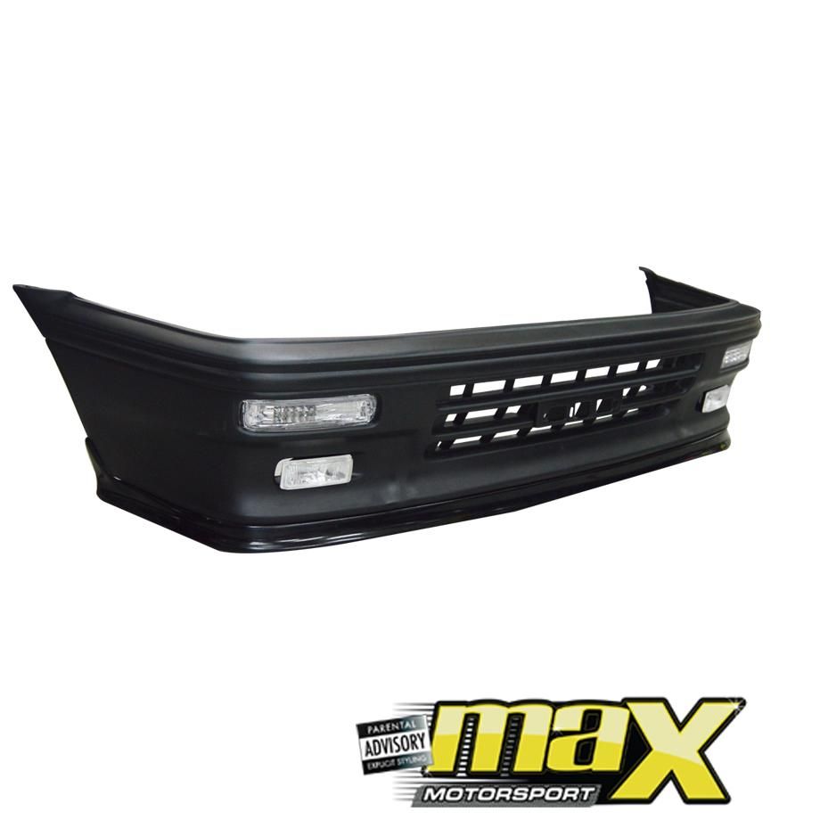 Toyota Corolla/ Conquest (E8/ E9) Plastic Front Bumper With STI Style Front Lip (3 Slot) maxmotorsports