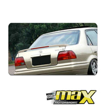 Load image into Gallery viewer, Toyota Corolla Fibreglass Boot Spoiler with Brake Light maxmotorsports
