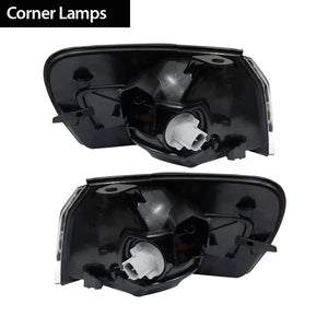 Toyota Corolla RSI Black Crystal Headlights With Corner Lamps (96-98) Max Motorsport