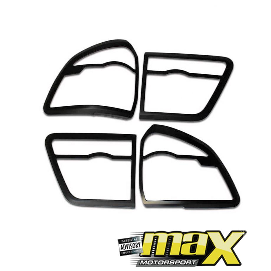 Toyota Fortuner (12-15) Matte Black Tail light Surround (4pc) maxmotorsports