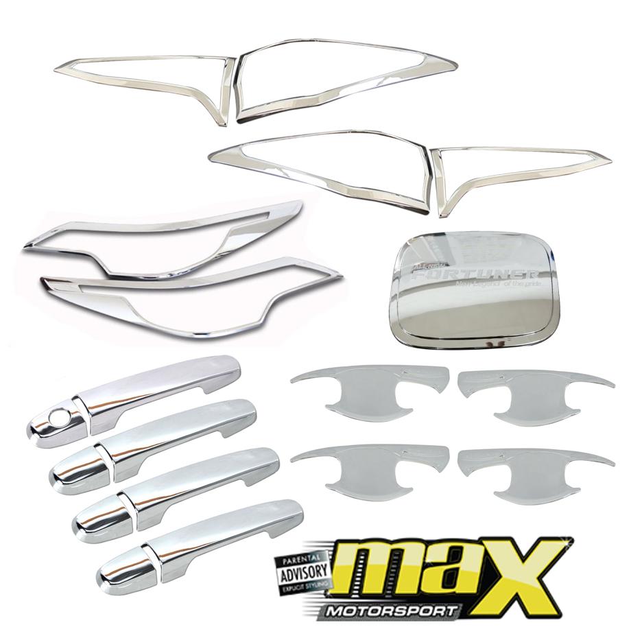 Toyota Fortuner (16-18) Chrome Accessories Kit (19-Piece) Max Motorsport