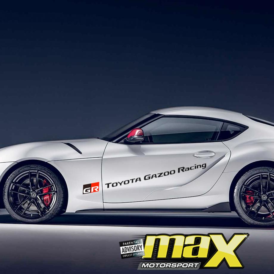 Gazoo Racing Graphics Toyota Gazoo Racing 3-Piece Sticker Kit – Max Motorsport