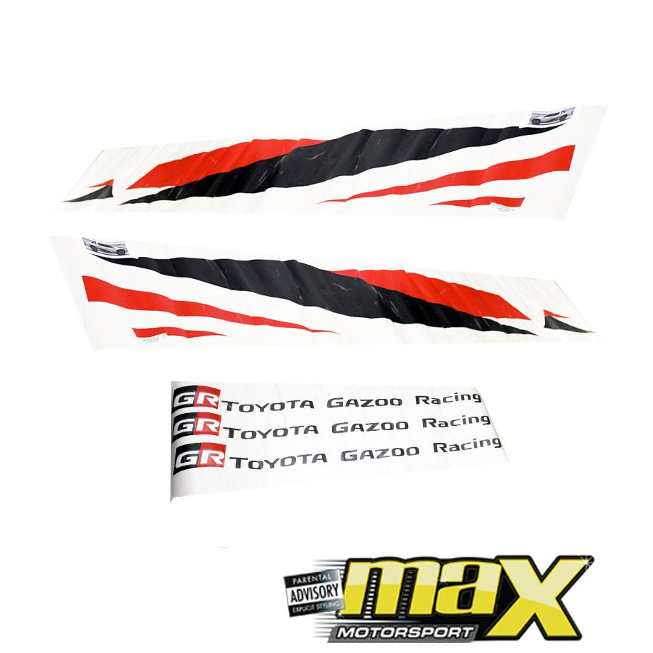Gazoo Racing Graphics Toyota Gazoo Racing Vinyl Sticker Kit – Max Motorsport