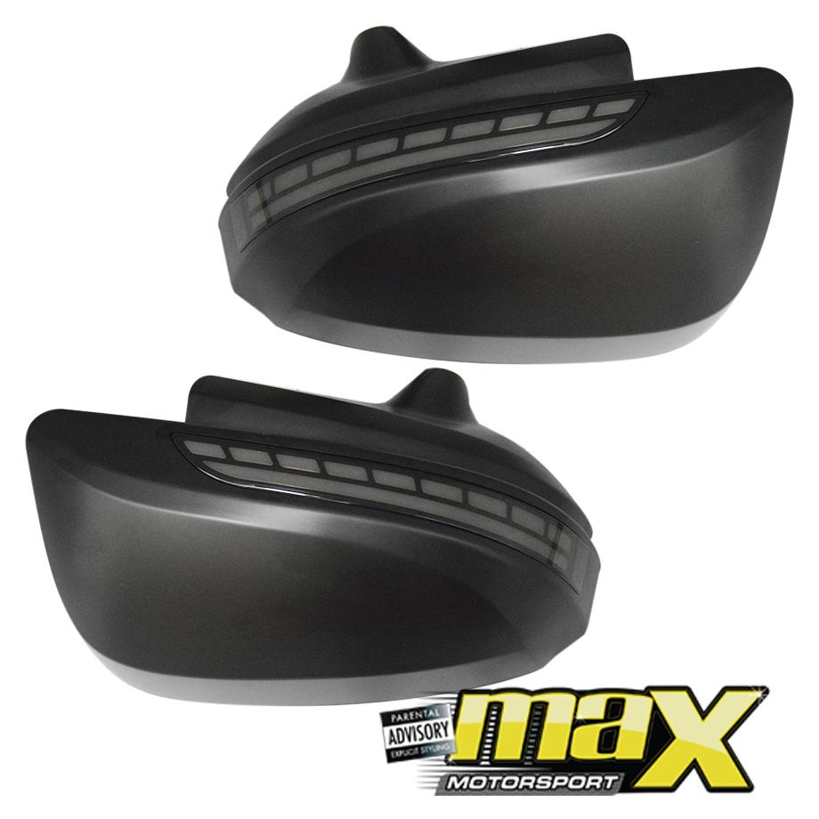 Toyota Hilux LED Sequential DRL Mirror Cover With Puddle Light Max Motorsport