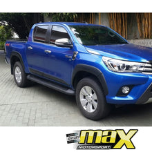Load image into Gallery viewer, Toyota Hilux Revo 2015-19 Black Aluminium Side Step maxmotorsports
