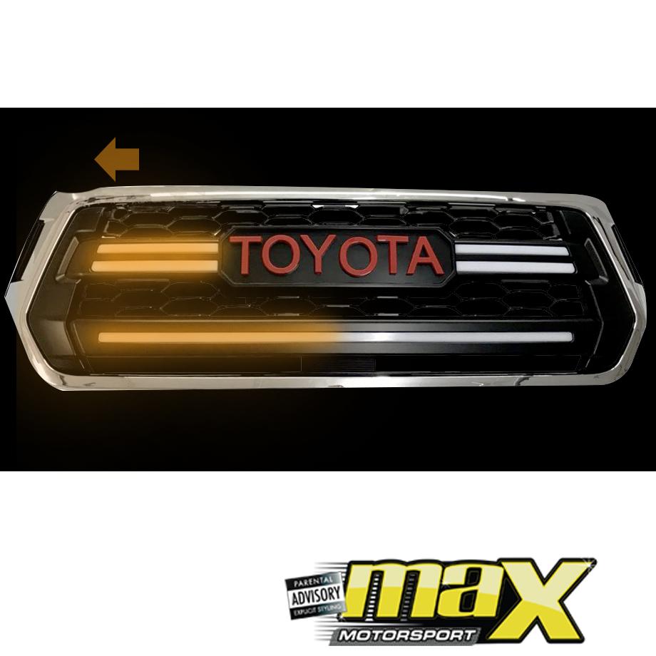 Toyota Hilux Revo Dakar LED Grille (2018-On) maxmotorsports