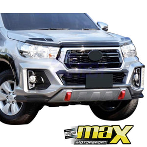 Toyota Hilux Revo Dakar (18-On) LED Plastic Front Bumper Add On maxmotorsports