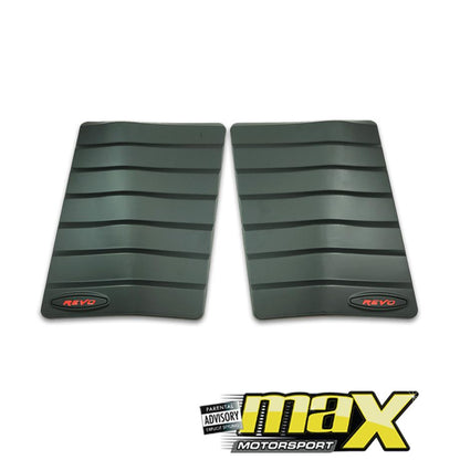 Toyota Hilux Revo Matte Black Bonnet Vents (15-On) maxmotorsports