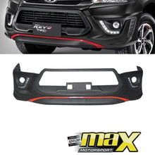 Load image into Gallery viewer, Toyota Hilux Revo (15-On) TRD Style Front Bumper Add On (Black) maxmotorsports
