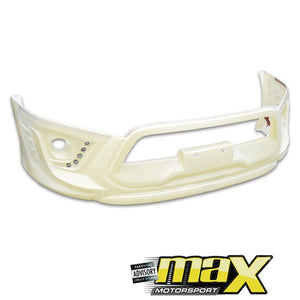 Toyota Hilux Revo (15-On) TRD Style Front Bumper Add On (Unpainted - Plastic) maxmotorsports