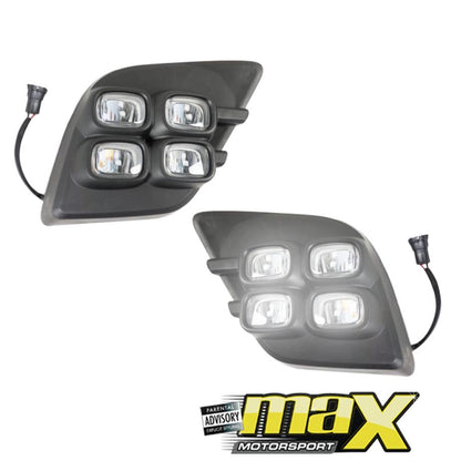 Toyota Hilux Revo (16-18) DRL LED Fog Lamps Max Motorsport