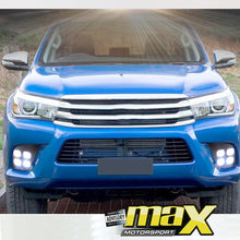 Load image into Gallery viewer, Toyota Hilux Revo (16-18) DRL LED Fog Lamps Max Motorsport

