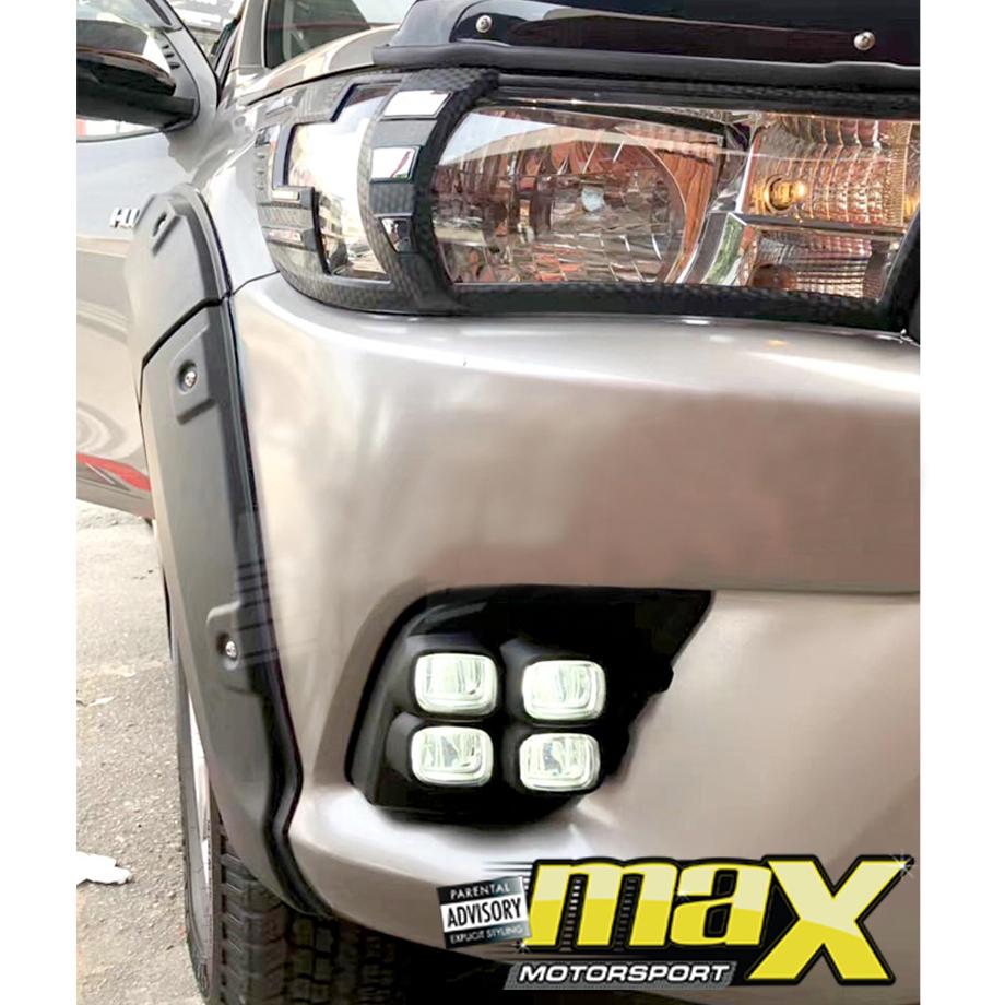 Toyota Hilux Revo (16-18) DRL LED Fog Lamps Max Motorsport