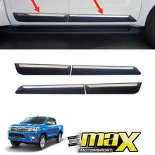 Load image into Gallery viewer, Toyota Hilux Revo (16-On) Double Cab Door Mouldings maxmotorsports
