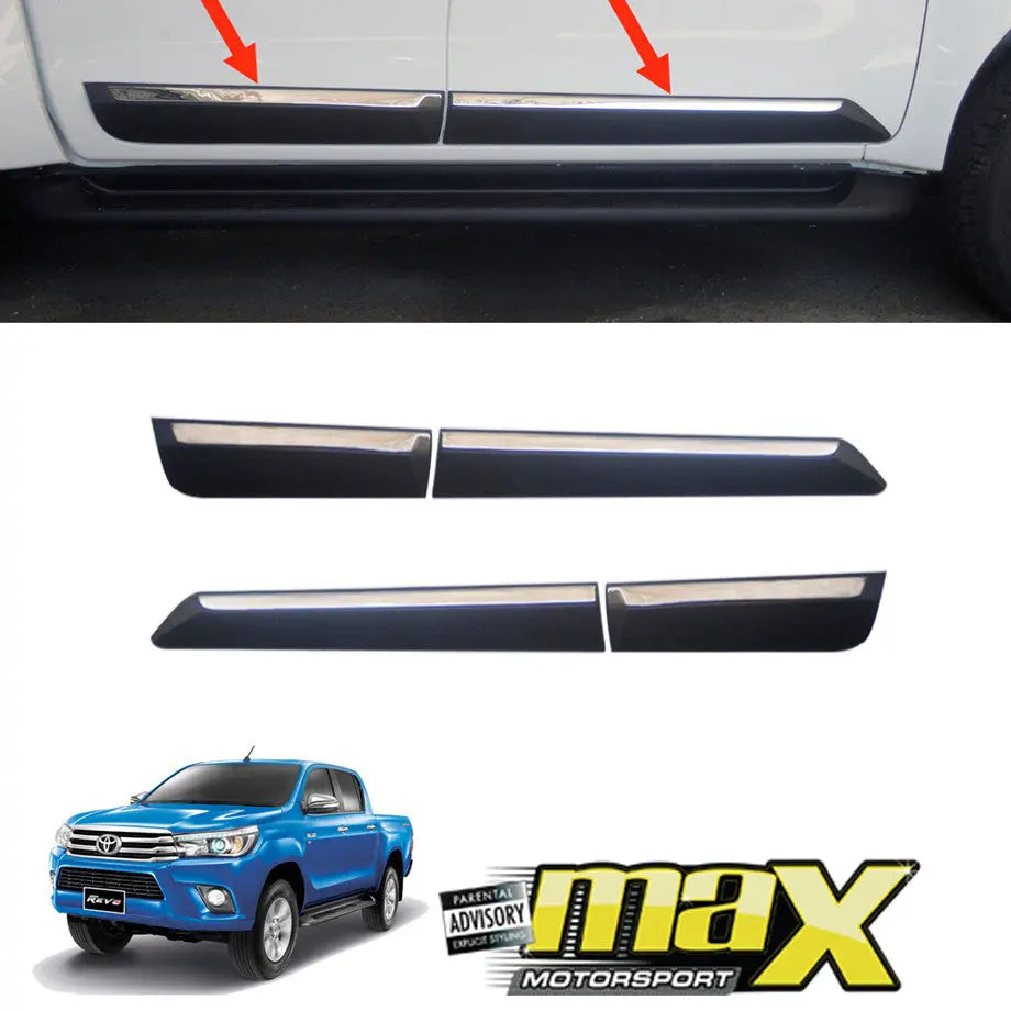 Toyota Hilux Revo (16On) Extra Cab Door Moulding Max Motorsport