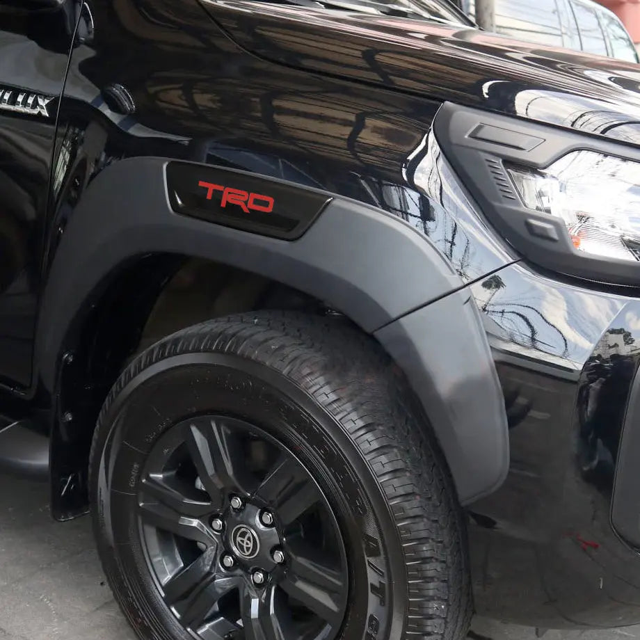Toyota Hilux Revo (16-On) Matte Black TRD Style Plastic Wheel Arch maxmotorsports