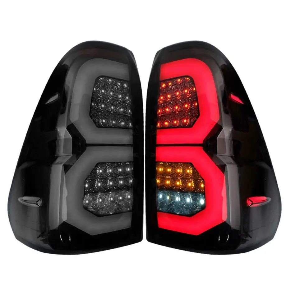 Toyota Hilux Revo (16-On) Smoked Black LED Taillights Max Motorsport