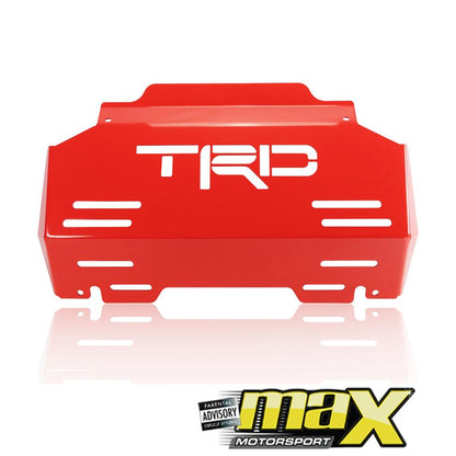 Toyota Hilux Revo (16-On) TRD Skid Plate (Red) maxmotorsports