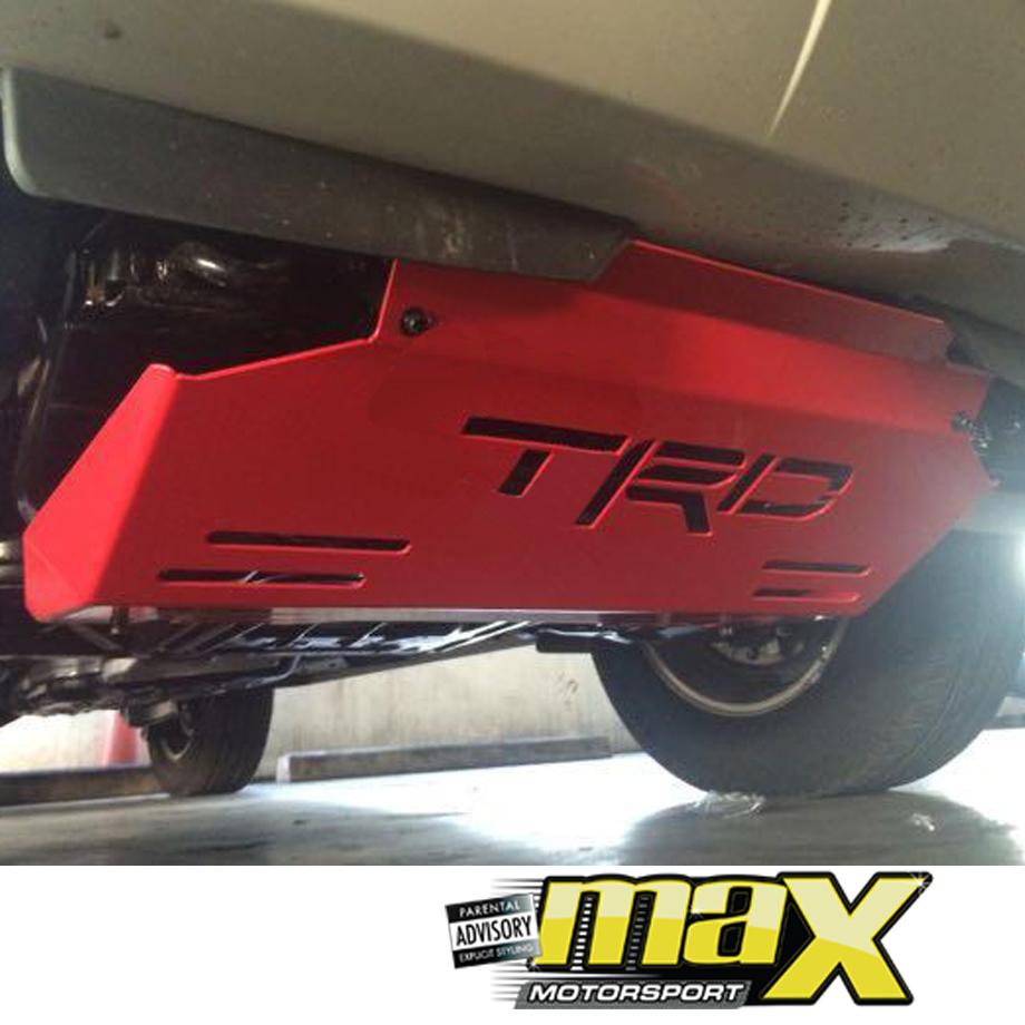 Toyota Hilux Revo (16-On) TRD Skid Plate (Red) maxmotorsports