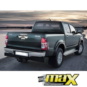 Toyota Hilux (05-10) Black With Chrome Tailgate Handle Cover maxmotorsports