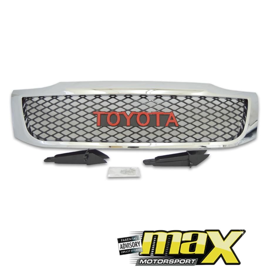 Toyota Hilux (11-15) Chrome Grille maxmotorsports