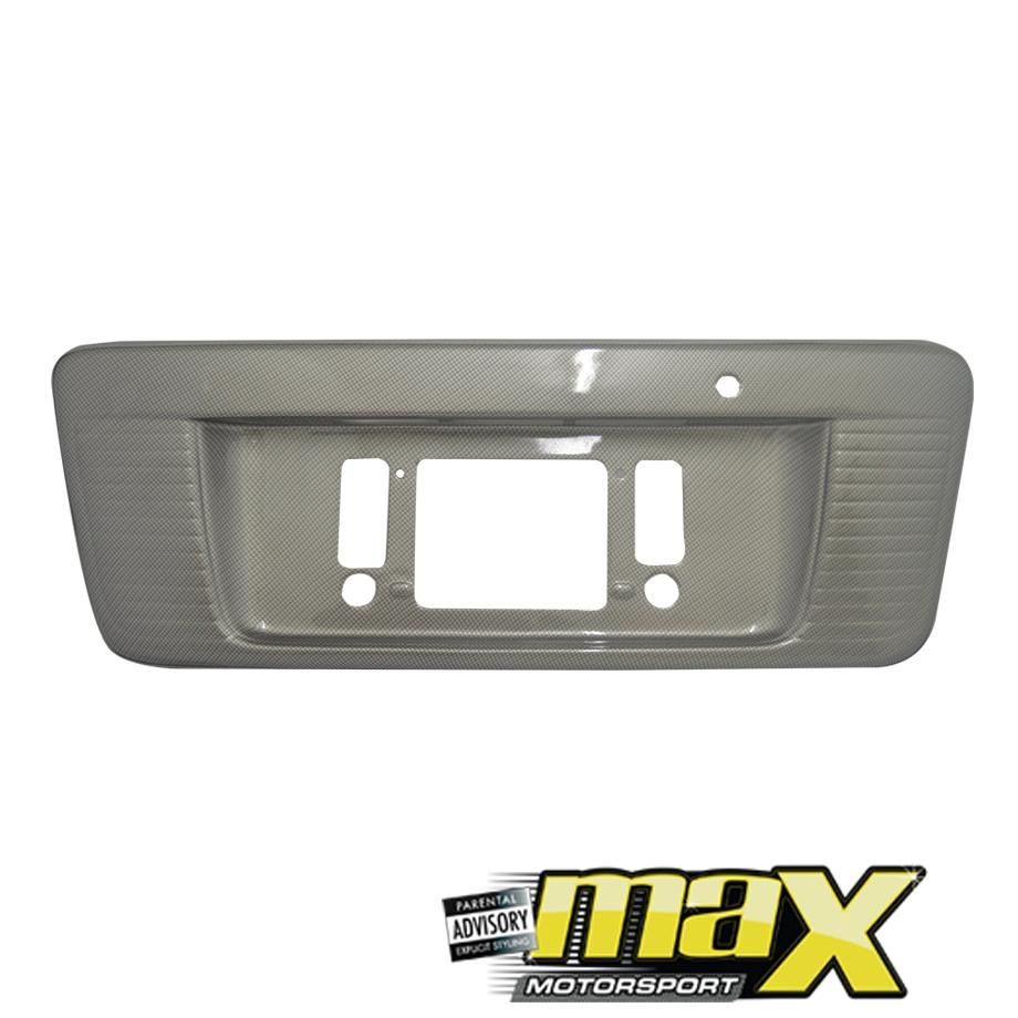 Toyota Quantum Number Plate Surround (Carbon Fibre) maxmotorsports