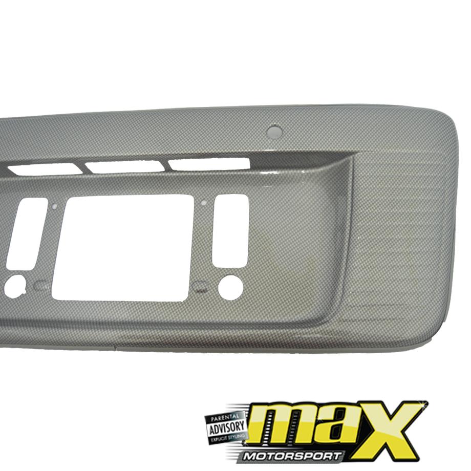 Toyota Quantum Number Plate Surround (Carbon Fibre) maxmotorsports