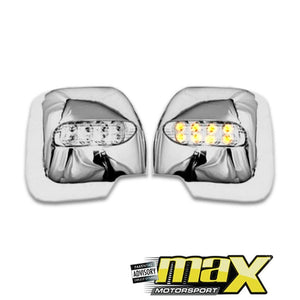 Toyota Quantum (05-On) Chrome Mirror Covers With Indicator maxmotorsports