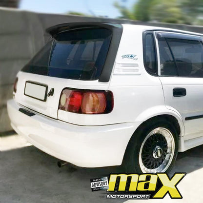 Toyota Tazz / Conquest Gloss Black Plastic Roof Spoiler maxmotorsports